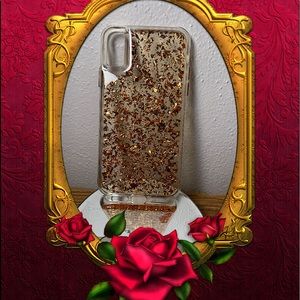 Casemate rose gold flake iPhone X case.